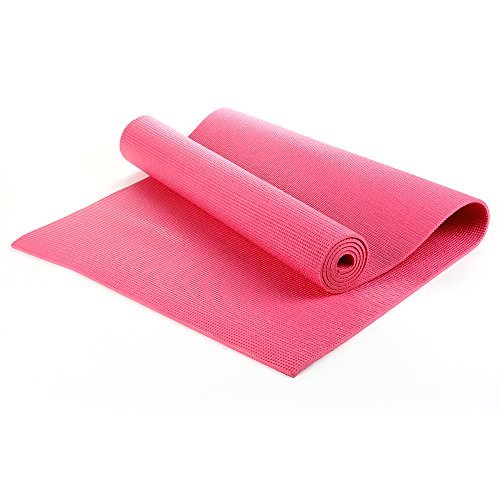 Thick Non Slip Yoga Mat Exercise Gym Fitness Pilate Physio 6mm Foam Camping  PINK